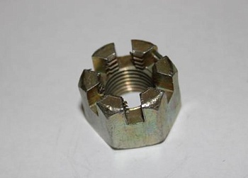 Гайка 250869 М12х1,25 h15 прорезная стойки стаб.  корон цинк гайка 250869 п29 м12х1,25 h15 прорезная к стойки стаб. соболь в Нижнем Новгороде